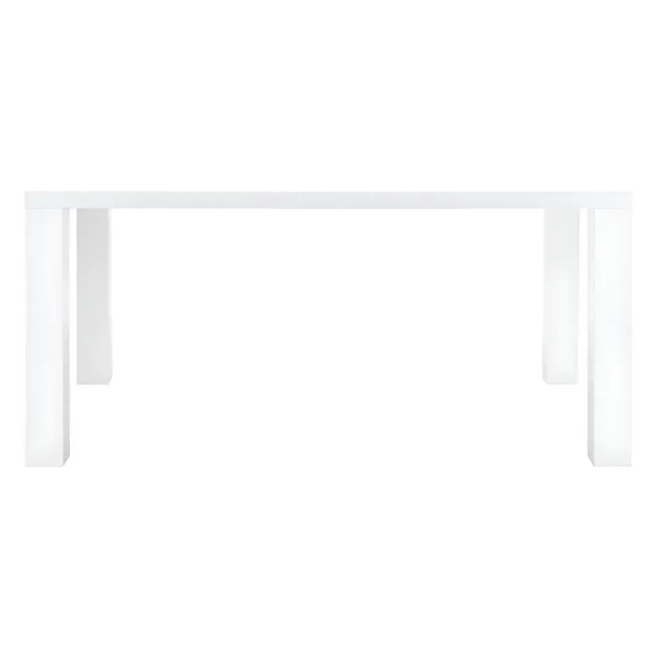 Eettafel MONICA - 160 cmx90 cm - Wit Hout paneel