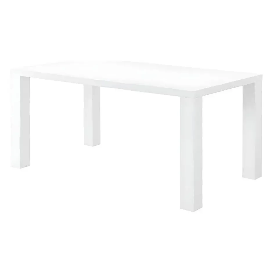 Eettafel MONICA - 160 cmx90 cm - Wit Hout paneel
