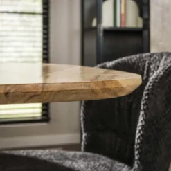 Eettafel Naturel Acaciahout - 135x135x76cm - Driehoek