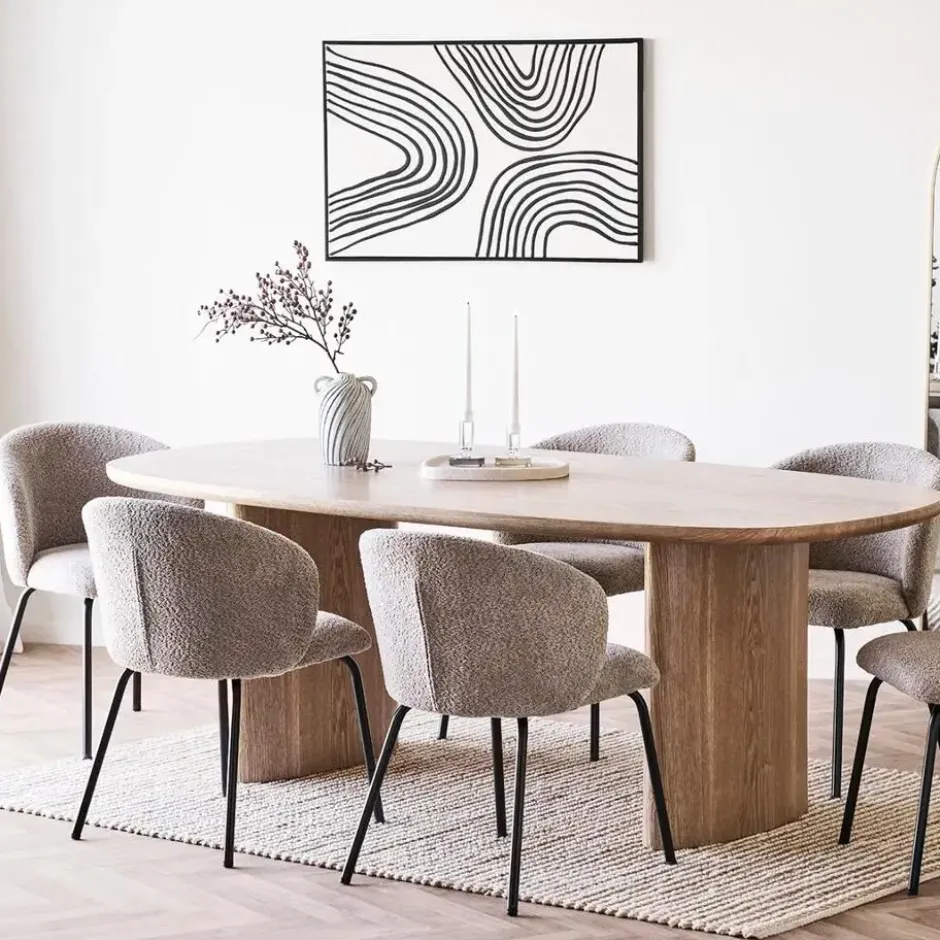 Eettafel Naturel - Deens Ovaal - 210x110x75cm - Serra