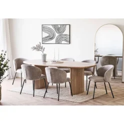 Eettafel Naturel - Deens Ovaal - 210x110x75cm - Serra