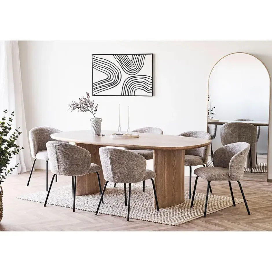 Eettafel Naturel - Deens Ovaal - 210x110x75cm - Serra