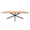 Eettafel Naturel Eiken - 160x90x75cm - Spinpoot - Cesura
