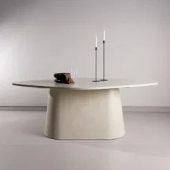 Eettafel Ovaal Beige - 210x110x76cm - Diamond