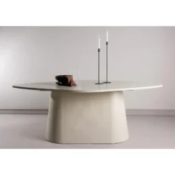 Eettafel Ovaal Beige - 210x110x76cm - Diamond