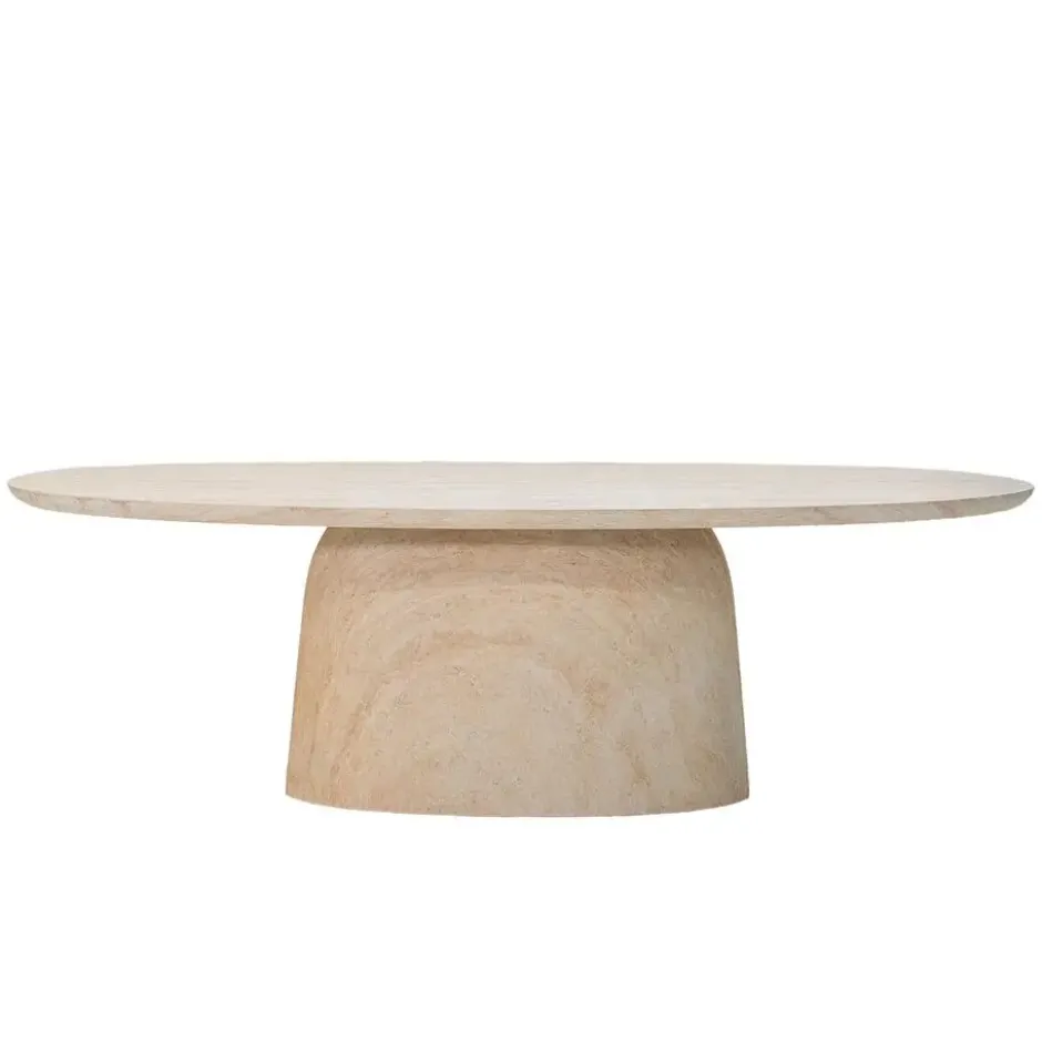 Eettafel Ovaal 200cm - Naturel Betonlook - Myrna