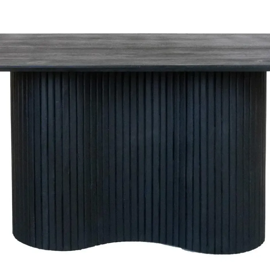 Eettafel Ovaal 240cm - Zwart - Hout - Eettafel Ava