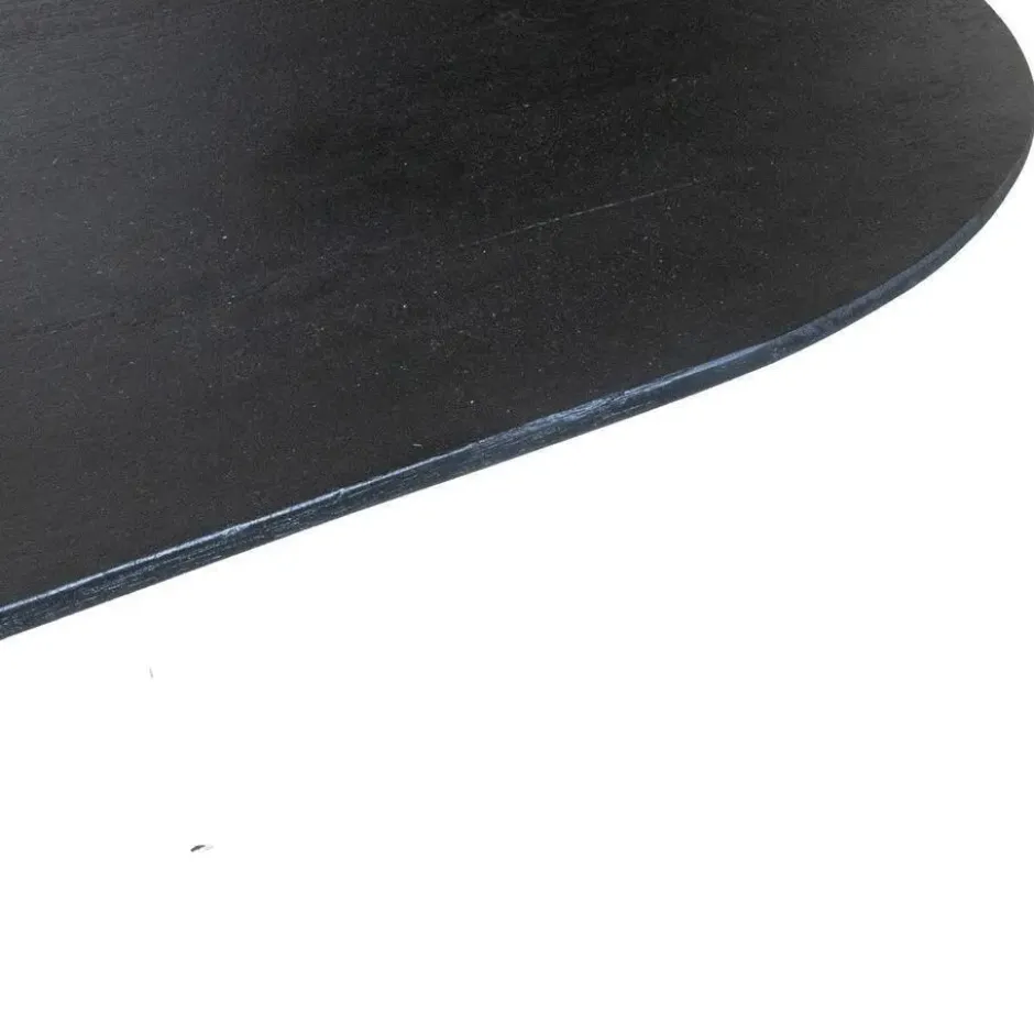 Eettafel Ovaal 300cm - Zwart - Hout - Eettafel Ava