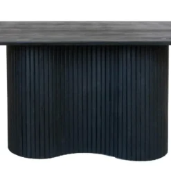 Eettafel Ovaal 300cm - Zwart - Hout - Eettafel Ava