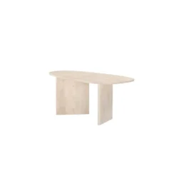 Eettafel Ovaal Naturel Hout - 180x90x75cm - Grönvik