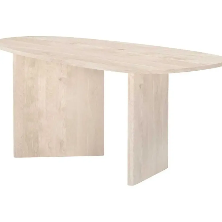 Eettafel Ovaal Naturel Hout - 180x90x75cm - Grönvik