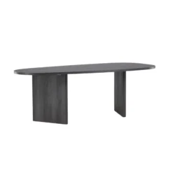 Eettafel Ovaal Zwart 220cm - Fineer - 6-8 Personen - Tafel Grönvik