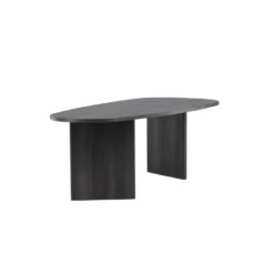 Eettafel Ovaal Zwart 220cm - Fineer - 6-8 Personen - Tafel Grönvik