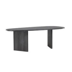 Eettafel Ovaal Zwart 220cm - Fineer - 6-8 Personen - Tafel Grönvik