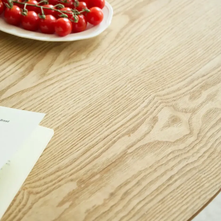 Eettafel 4 Personen Ronde Houten Basis Metaal