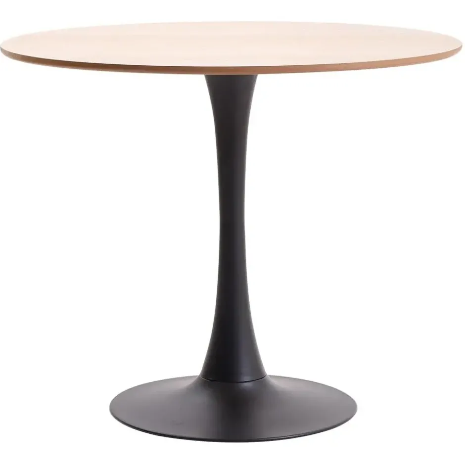 Eettafel 4 Personen Ronde Houten Basis Metaal