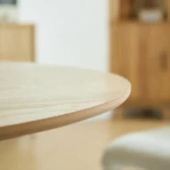 Eettafel 4 Personen Ronde Houten Basis Metaal