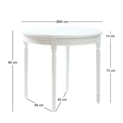 Eettafel 4 Personen Ronde Hout