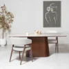 Eettafel Rechthoek - Walnoot/Keramiek - 200x90x76cm - Thomas