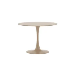 Eettafel Rond - Beige MDF - 100x100x75cm - Glade