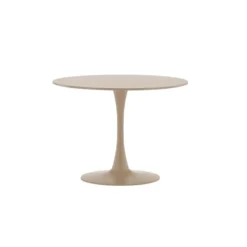 Eettafel Rond - Beige MDF - 100x100x75cm - Glade