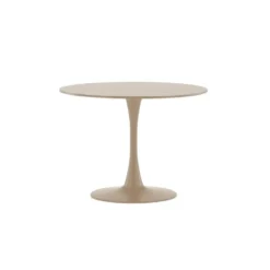 Eettafel Rond - Beige MDF - 100x100x75cm - Glade