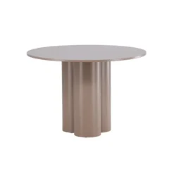 Eettafel Rond Donkerbruin - 110x110x76cm - Olivia