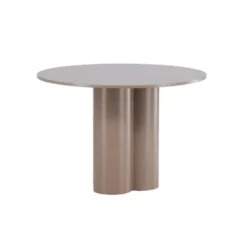 Eettafel Rond Donkerbruin - 110x110x76cm - Olivia