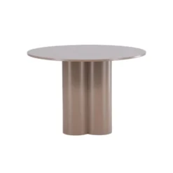 Eettafel Rond Donkerbruin - 110x110x76cm - Olivia
