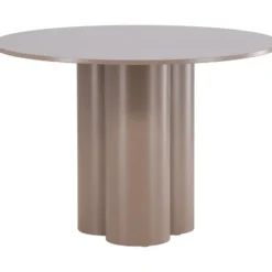 Eettafel Rond Donkerbruin - 110x110x76cm - Olivia