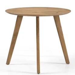 Eettafel Rond - Naturel Mangohout - 90x90x76cm - Oslo