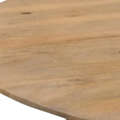 Eettafel Rond - Naturel Mangohout - 90x90x76cm - Oslo