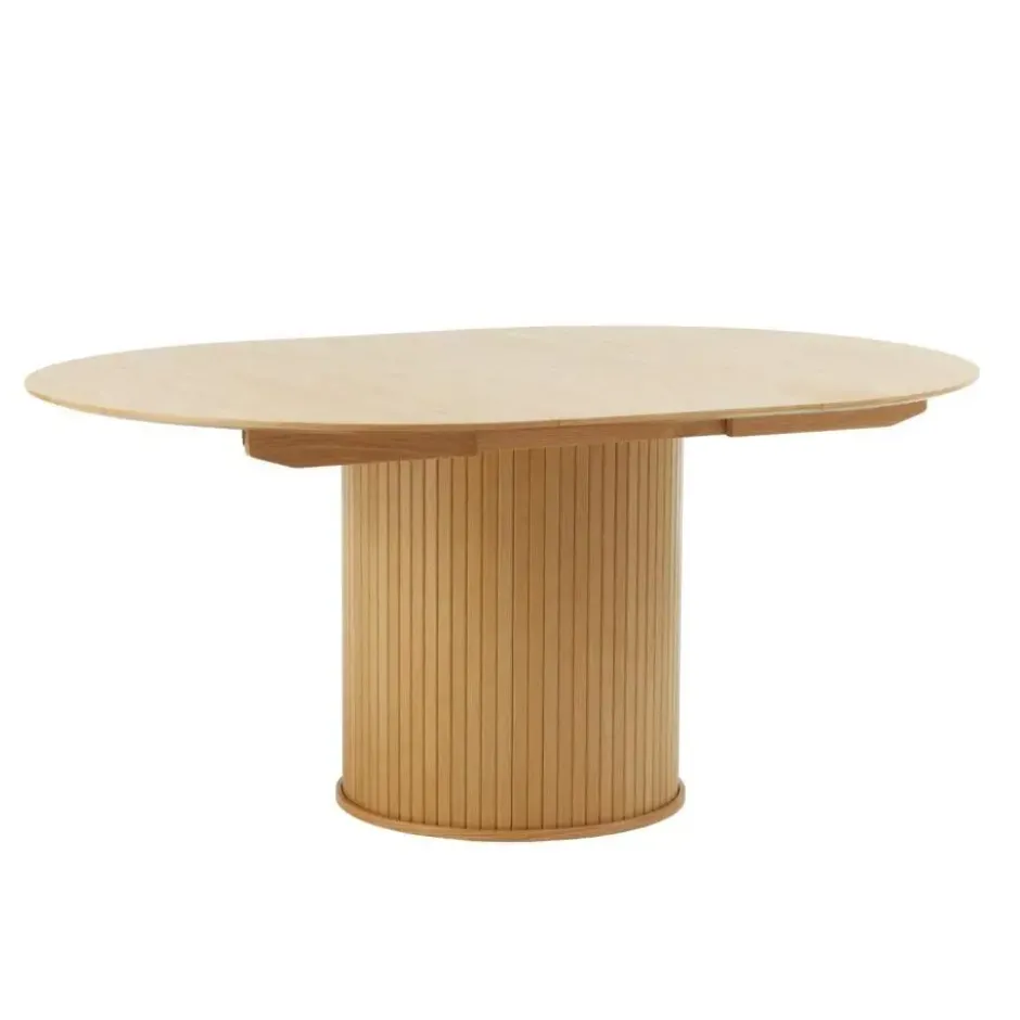 Eettafel Rond Naturel - Uitschuifbaar - Ø120-167cm - Nola