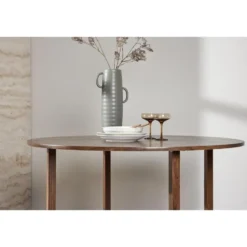 Eettafel Rond - Walnoot MDF - 120x120x75cm - Durango