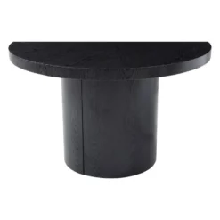Eettafel SIDRINA - Uitschuifbaar - Zwart Hout paneel