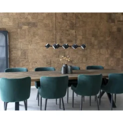 Eettafel Smoked Eikenhout 300cm - Zwart Onderstel
