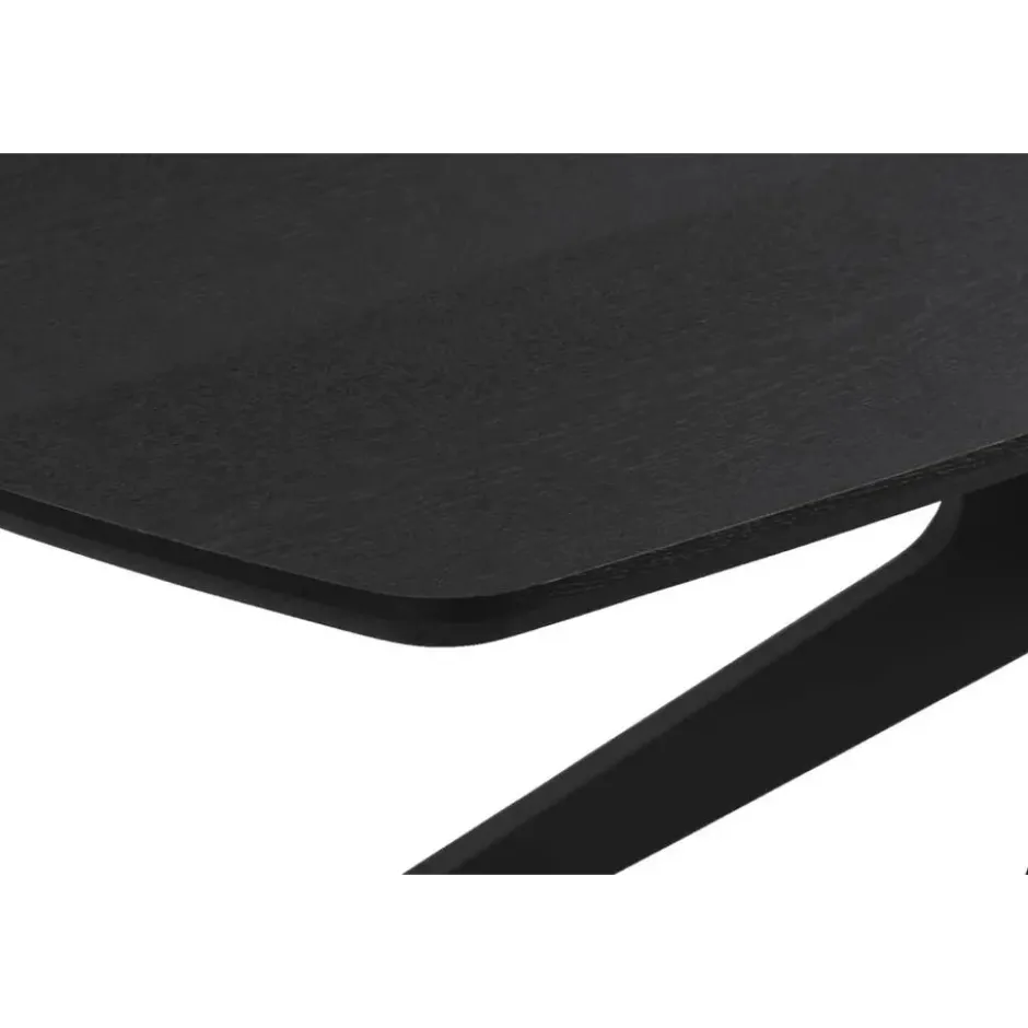 Eettafel Suzanne - zwart - 200x90 cm