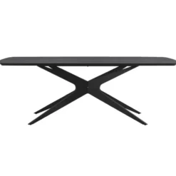 Eettafel Suzanne - zwart - 220x100 cm