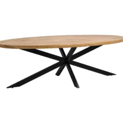 Eettafel Travis ovaal - mangohout - 240x120 cm