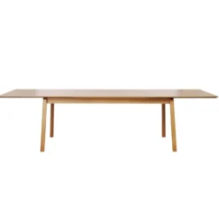 Eettafel Uitschuifbaar - Naturel Eiken - 95x190-290cm - Bari