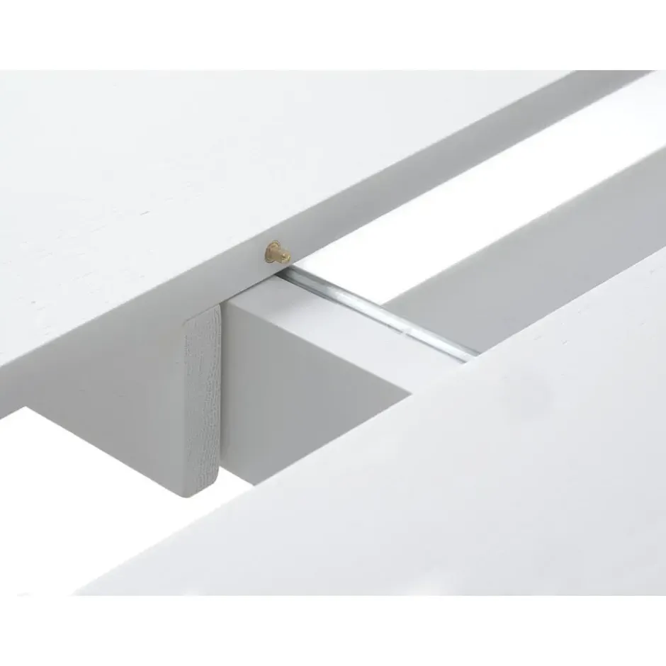 Eettafel Uitschuifbaar Wit - Ø120-167cm - Nola