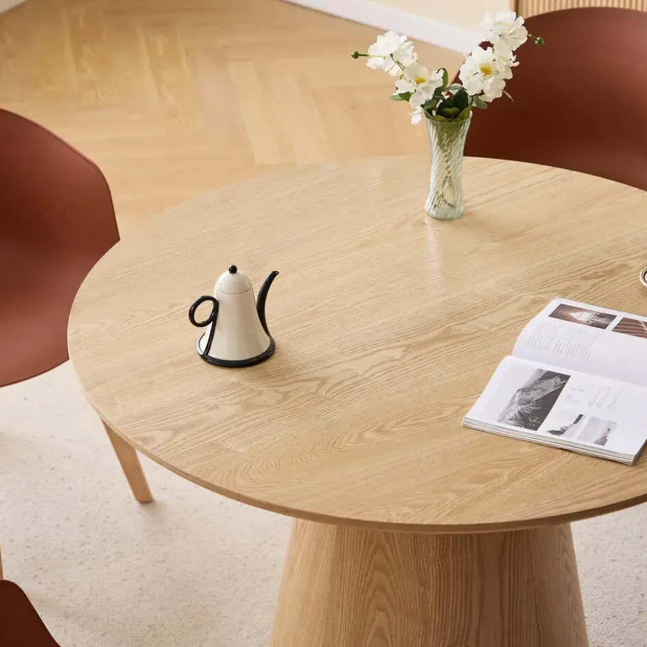 Eettafel voor 6 personen Rond Hout