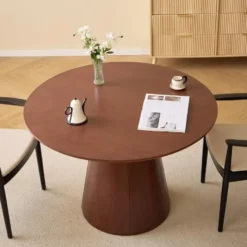Eettafel voor 6 personen Rond Hout