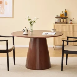 Eettafel voor 6 personen Rond Hout