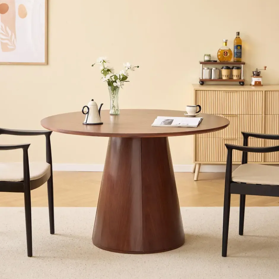 Eettafel voor 6 personen Rond Hout