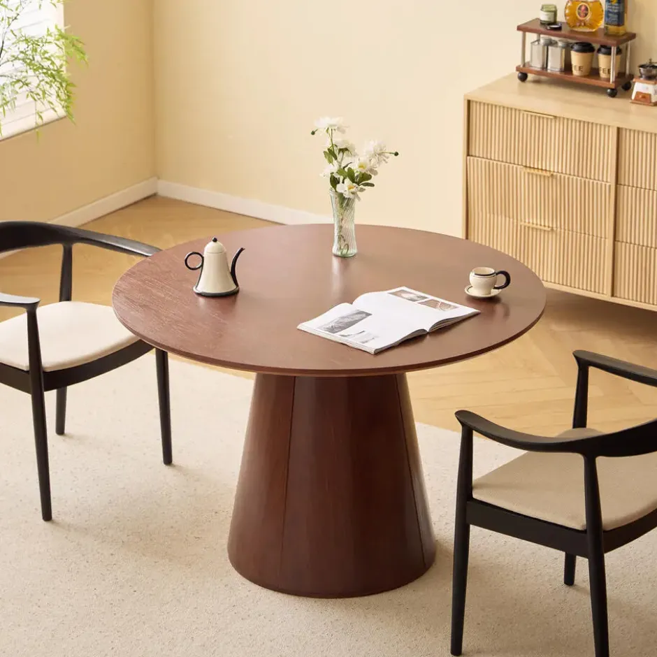 Eettafel voor 6 personen Rond Hout