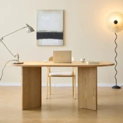 Eettafel voor 6 personen van grenen 180