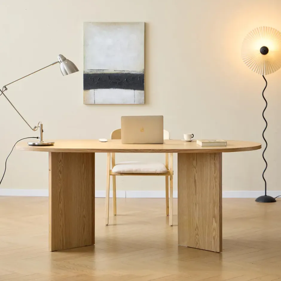 Eettafel voor 6 personen van grenen 180