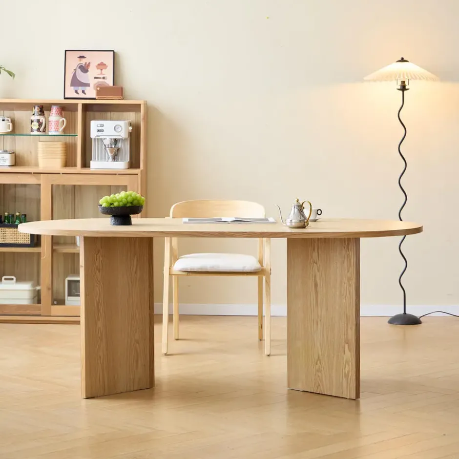 Eettafel voor 6 personen van grenen 180