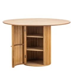 Eettafel voor 6 personen van massief grenen D120